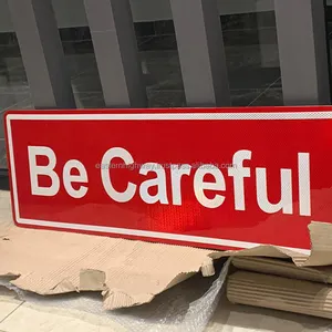 경고 규제 반사 기호 보드 알루미늄 강철 표지판