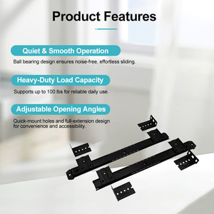 Yên Tĩnh Và Mịn Đóng Cửa Ngăn Kéo Trượt Cao Cấp Lạnh Cán Ngót Thép Bàn Phím Máy Tính Khay Trượt - Product Image 2