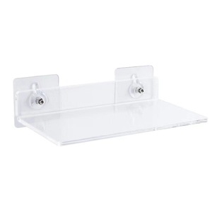 Étagère murale en acrylique transparente sans perçage pour rangement cuisine et salle de bain - Product Image 2
