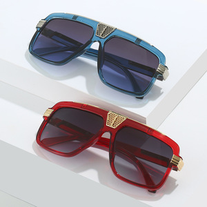 <span class=keywords><strong>2023</strong></span>, recién llegado transfronterizo, gafas de sol cuadradas, moda europea y americana, gafas con montura cuadrada, personalidad Vintage para hombres, WI - Product Image 5