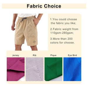 Verano personalizado liso 90 poliéster 10 Spandex secado rápido correr deportes pantalones cortos cordón tejido hombres pantalones cortos con bolsillos con cremallera - Product Image 2