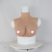 Forme de Poitrine Réaliste en Silicone pour Femmes Courbes, Très Grandes Poitrine Mamelon pour Traversti