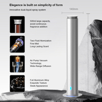 Diffuseur d'huiles essentielles intelligent avec contrôle par application, 500 ml, sans fil, autonome, pour voiture, showroom, salon