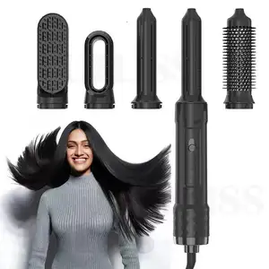 New 5 In 1 Hair Styler Home Salon Hair Tools Hair Curler Kit