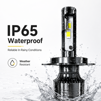 Ampoule de phare LED H4 28W 3200LM 12V IP65 étanche en aluminium aéronautique pour système d'éclairage automobile universel