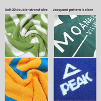 Personalized Yarn-dyed Microfiber Summer Bath Towel Beach Towels Tassel Extra Large Swimming Pool Towel Hotel