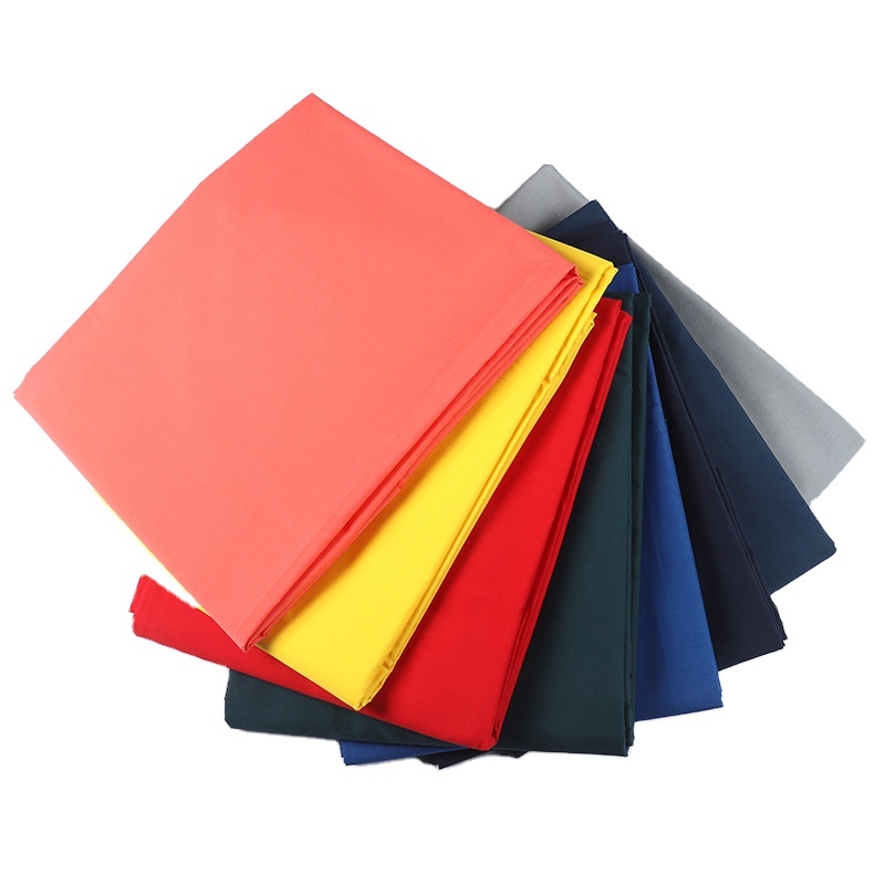 CVC cotton fabric 60% cotton 40% polyester dyeing fabric 45*45 133x72 free sample