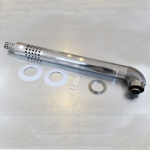 Chaudière à gaz Cheminée Coaxial Coude 90 degrés 60/100mm Tuyau de cheminée horizontal - Product Image 3