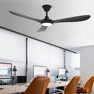 Ventilateurs de plafond à profil bas de salon télécommande moteur à courant continu réversible ventilateur de plafond Super Asie avec lampe