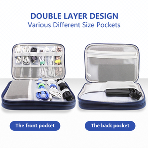 Étui rigide personnalisé pour appareils électroniques de voyage, organiseur de câbles, pochette pour gadgets numériques, batterie externe, écouteurs, livraison en <span class=keywords><strong>48h</strong></span> - Product Image 3