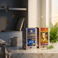 Boîte en carton personnalisée avec estampage à chaud argenté et doré pour emballage de compléments alimentaires, boîte de capsules pour produits de santé australiens