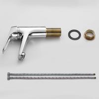 Robinet d'évier pour cuisine robinet à poignée unique en acier inoxydable polissage robinet de bassin en chrome robinet d'eau chaude et froide