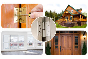 Nouvelles charnières de porte et de fenêtre en aluminium durable à pivot intérieur et extérieur cranté avec ouverture plate - Product Image 5