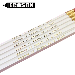 Crayons hexagonaux en graphite de haute qualité pour l'écriture, le <span class=keywords><strong>dessin</strong></span> et le croquis, vert, blanc, rose, <span class=keywords><strong>bleu</strong></span> clair, avec gomme - Product Image 6