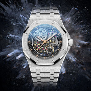 Reloj de Lujo para Hombre AILUO G6610, Automático, de Acero Inoxidable, Marca Francesa, Diseño Esqueleto con Acabado Esmerilado, Miyota, 22mm - Product Image 5