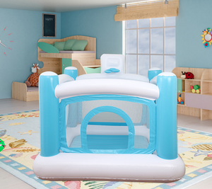 Taşınabilir kapalı hava geçirmez şişme fedai yürümeye başlayan çocuklar spor şişme kale trambolin hava mühürlü Mini PVC sıçrama ev - Product Image 3