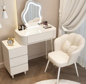 Meuble de chambre d'hôtel moderne avec rangement, coiffeuse intelligente avec chargement sans fil Bluetooth, <span class=keywords><strong>miroir</strong></span> LED à intensité variable - Product Image 2