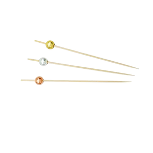 ไม้จิ้มฟันไม้ไผ่สำหรับค็อกเทล100ชิ้นไม้ไผ่แบบใช้แล้วทิ้งไม้เ<span class=keywords><strong>สี</strong></span>ยบอาหารงานปาร์ตี้พร้อมมุกสีชมพูวัสดุไม้สำหรับตกแต่ง - Product Image 5