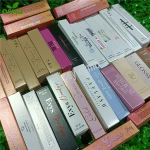 Osmo Low MOQ 50個Custom LOGO Lipgloss Packaging Box Lipgloss Cardboard Box With Private Label
