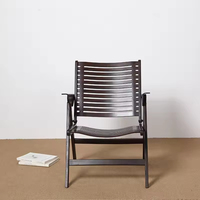 Chaise de jardin pliable en bois massif, mobilier d'extérieur, chaise de camping portable en bois gris pour l'extérieur