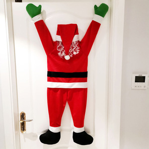 Decoración de Peluche de Santa Claus Escalando la Pared, 108x95cm, Adorno Navideño para Interiores - Product Image 3