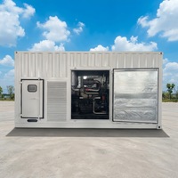 Générateur de secours industriel triphasé insonorisé de 1000 kW à démarrage automatique et télécommande, alimenté au méthanol