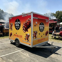 Remorque alimentaire remorquable pour hot-dogs, certifiée CE (Emballage) allemande, en tôle galvanisée, pour fermes