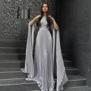 Verano nuevo Color sólido cintura estilo Socialite elegante vestido de noche <span class=keywords><strong>largo</strong></span> para mujer - Product Image 2