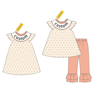 Nuovi Arrivi: Completi a Due Pezzi per Bambini e Neonati, Top con Spalle Scoperte e Pantaloncini, Outfit con Volant per Bambine - Product Image 5