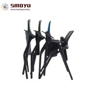 Chaise d'entraînement scolaire ergonomique moderne avec siège rembourré, empilable, base statique en acier pour salle de classe, salle de conférence, salle de séminaire, bureau