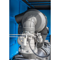 Compresseur d'air à vis statique lubrifié à deux étages 220 CV 160 kW silencieux basse pression refroidi par air alimenté en courant alternatif
