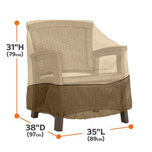 Funda Protectora para Muebles de Exterior, Impermeable, para Sofá Individual, Mesa y Silla de Jardín, Hecha de Tela Oxford y Poliéster para Uso en Patio - Product Image 2