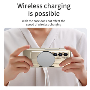 Per Samsung Galaxy Z Fold 7, 6, 5, <span class=keywords><strong>4</strong></span> e 3: Custodia a 360° con protezione completa della cerniera, <span class=keywords><strong>cover</strong></span> pieghevole, pellicola in vetro temperato e supporto in PC - Product Image 6