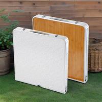 Mini table d'appoint pliante Portable pour manger meubles de patio de jardin extérieur compacts légers pour Camping RV pique-niques plages