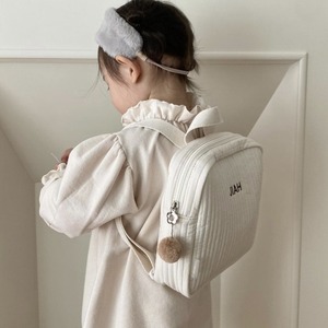 Sac à dos <span class=keywords><strong>maternelle</strong></span> en coton <span class=keywords><strong>brodé</strong></span> personnalisé, matelassé, anti-perte, style coréen, pour enfants et étudiants - Product Image 4
