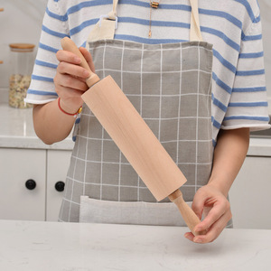 Rouleau à pâtisserie professionnel <span class=keywords><strong>en</strong></span> bois d'érable massif pour un étalage uniforme de la pâte, idéal pour la fabrication de pain, de pâtisseries et de croûtes à pizza - Product Image 4