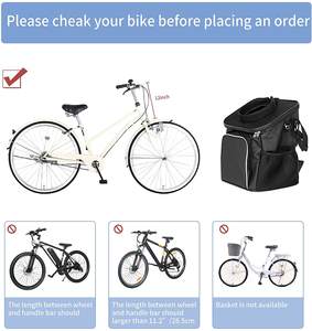 Pet taşıyıcılar sırt çantası bisiklet sepeti köpek geri paketi seyahat çantası özel evcil hayvan seyahat çantası köpek hafta sonu seyahat seti Pet Tote organizatör - Product Image 5