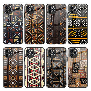 Coques de Téléphone à Impression Personnalisée Motif Ethnique <span class=keywords><strong>Africain</strong></span> pour iPhone 13 12 11 Pro Xr Xs Max en Verre Trempé et TPU - Product Image 6