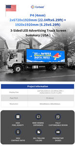 Canbest Apro P5 5.7Mm 3840X1920Mm 12.59x6.usa 1920X1920Mm 6.usa 6.usa cep çerçevesiz Van kutusu abd'de <span class=keywords><strong>Led</strong></span> reklam panosu ekran - Product Image 6
