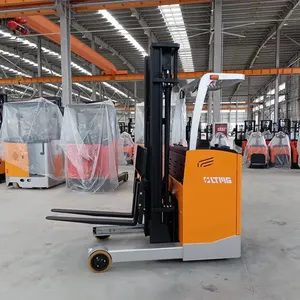 Truck Warehouse Equipment Lead Acid Electric Pallet Jack Truck 1.5ton 2ton Stand Electric Reach Truck With Imported Controller