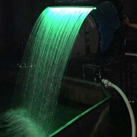 Fabrik preis Innen-/Außen-Spa-Pools aus Edelstahl mit weicher Wasserfall-Kronen dusche für Kinder Aluminium material