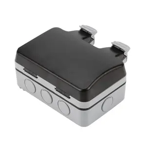 Không Thấm Nước Ngoài Trời 13A <span class=keywords><strong>2</strong></span> <span class=keywords><strong>Gang</strong></span> Chuyển Đổi Ổ Cắm Neon Đôi IP66 Sử Dụng Bên Ngoài - Product Image 1