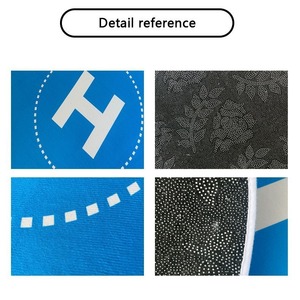 Solid color <b>drone</b> landing pad crystal velvet floor mat, foldable blanket, easy to store, non-slip mat, <b>wholesale</b> carpet. - Product Image 3