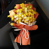 AYOYO OEM HOME Luxe Personnalisé Parfum Longue Durée Mini Bouquet de Fleurs Séchées Désodorisant Voiture Fleurs Séchées et Ciel Étoilé