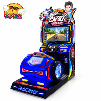 Simulateur de moto d'arcade pour centre de divertissement familial et salle d'arcade intérieure avec simulation de conduite pour enfants et cabinet en métal et plastique