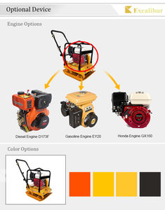 เครื่องบดอัด<span class=keywords><strong>แผ่น</strong></span>สั่นสะเทือนแบบเดินตามทิศทางเดียว ทนทาน สำหรับงานก่อสร้างทางเท้า - Product Image 6