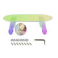 Nordischer Moderner Regenbogen-Acryl-Couchtisch für Zuhause, Esszimmer oder Apartment, für Hotels