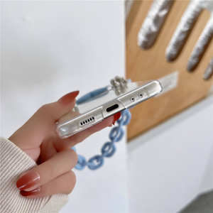 Ins Style Cute Heart Clear Cover nuova custodia pieghevole per telefono <span class=keywords><strong>con</strong></span> catena per Samsung <span class=keywords><strong>Galaxy</strong></span> Z Flip4 3 - Product Image 5