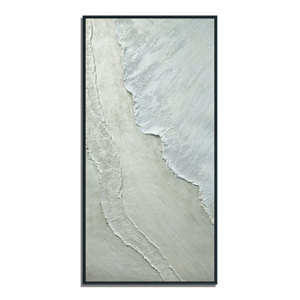 Opera d'Arte Originale: Dipinto a Olio Astratto 3D Oversize con Paesaggio Marino, Arte Moderna su <span class=keywords><strong>Tela</strong></span> Fatta a Mano, <span class=keywords><strong>Quadro</strong></span> di Lusso per Soggiorno - Product Image 2