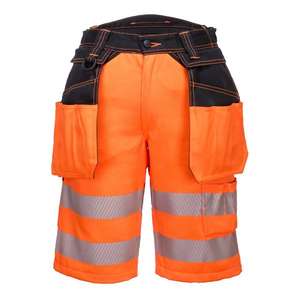 PORTWEST - PW343OBR36 PW3 Pantalones cortos holster de alta visibilidad naranja/negro-EAN 5036108314966 ROPA DE TRABAJO DE LA HI-VIS - Product Image 1